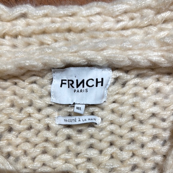 FRNCH Taya Cream Floral Knit Sweater - Picture 2 of 7